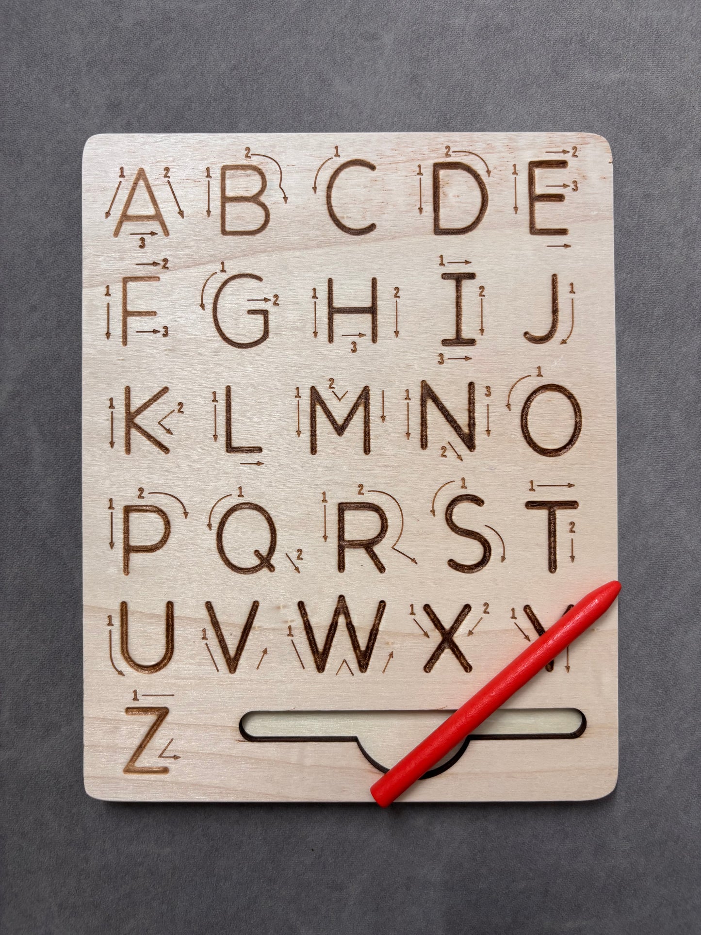 Wooden Alphabet Tracing Board